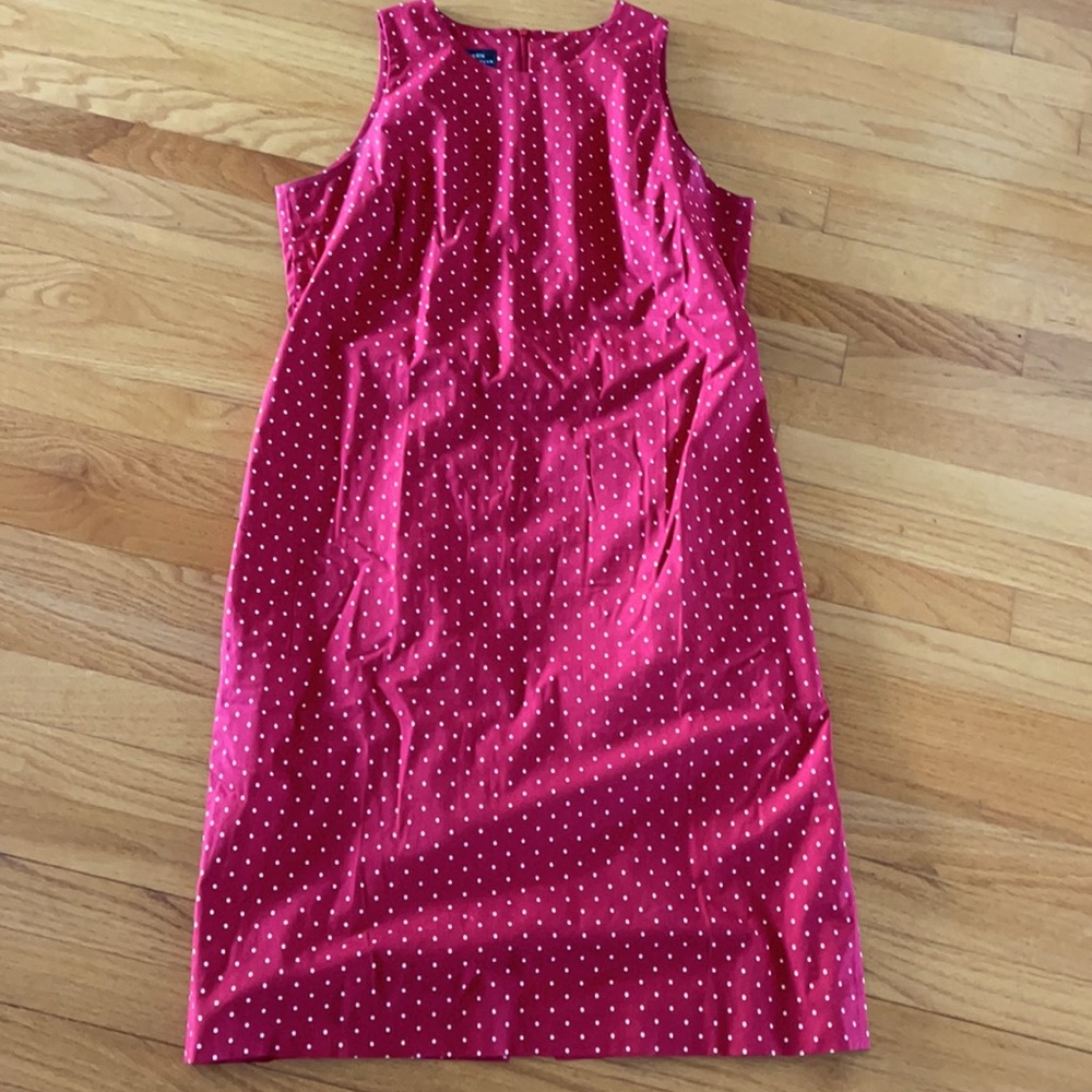 Ralph Lauren dress. Vintage size 16. Red with white polka dots. Fully lined.